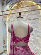 "RUBY RADIANCE EMBELLISHED LEHENGA"