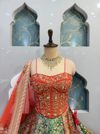 "REGAL MULTICOLOR LEHENGA"