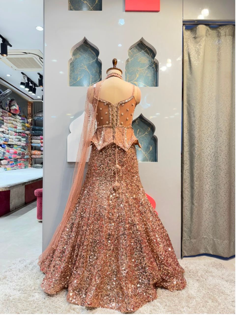 "ROSE GOLD RADIANCE EMBELLISHED MERMAID"