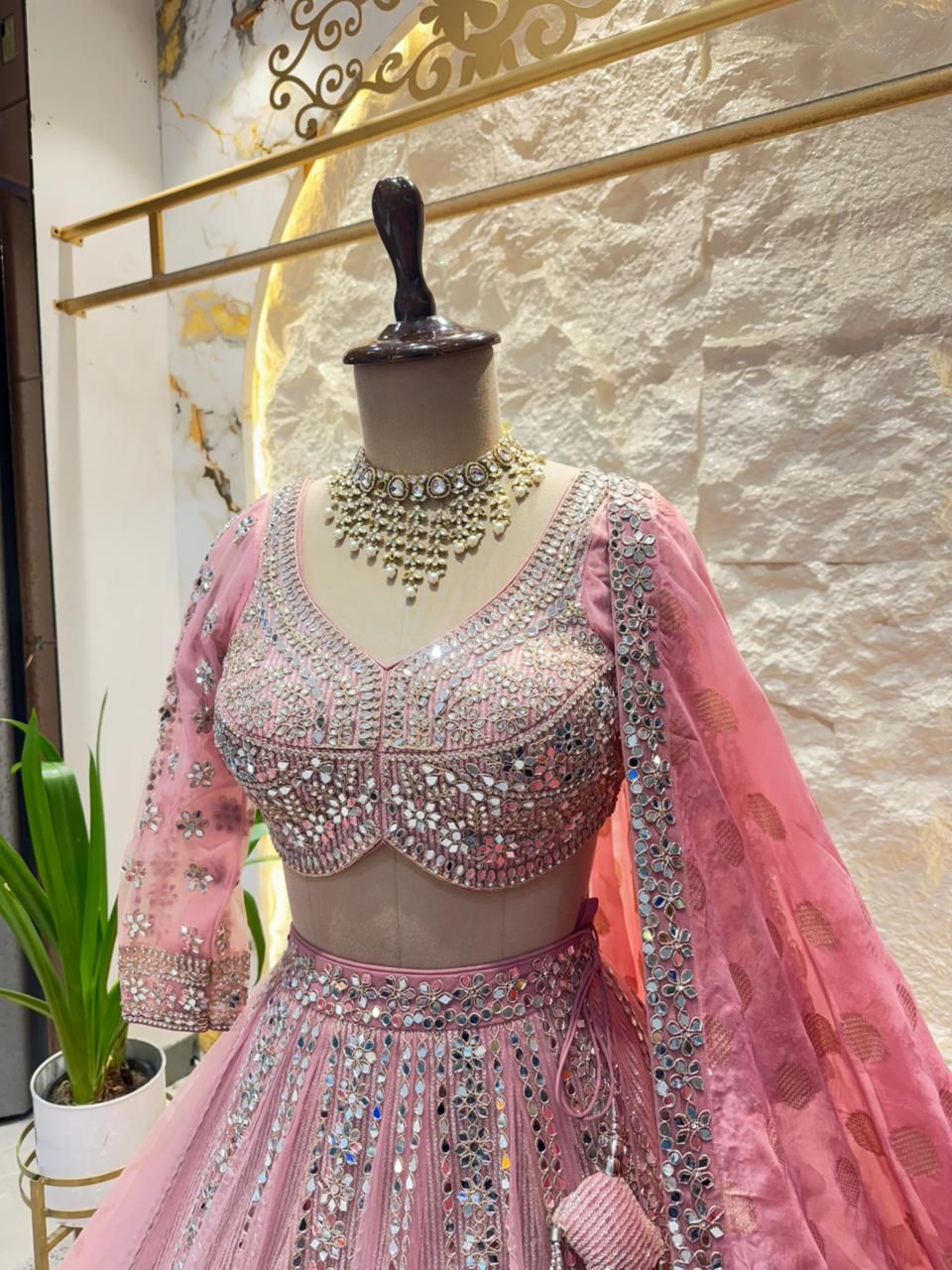 "BLUSH ROYALE PINK LEHENGA"