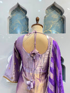 "LAVENDER ROYALE EMBROIDERED SHARARA"