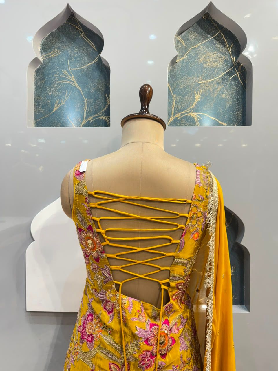 "SULIT BLOSSOM EMBROIDERED SHARARA"