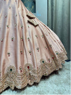 "BLUSH ROSE REGAL EMBROIDERED LEHENGA"
