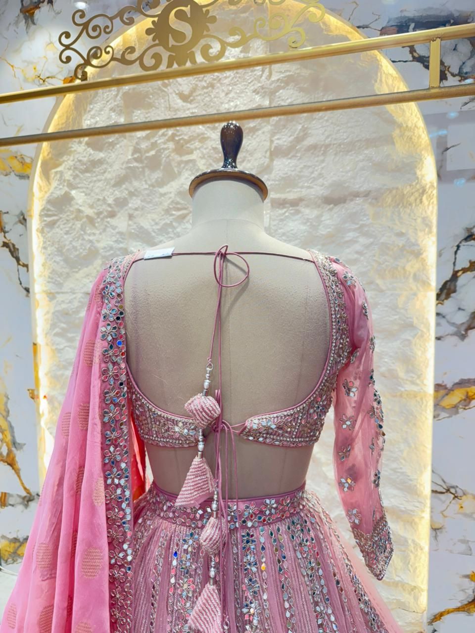 "BLUSH ROYALE PINK LEHENGA"