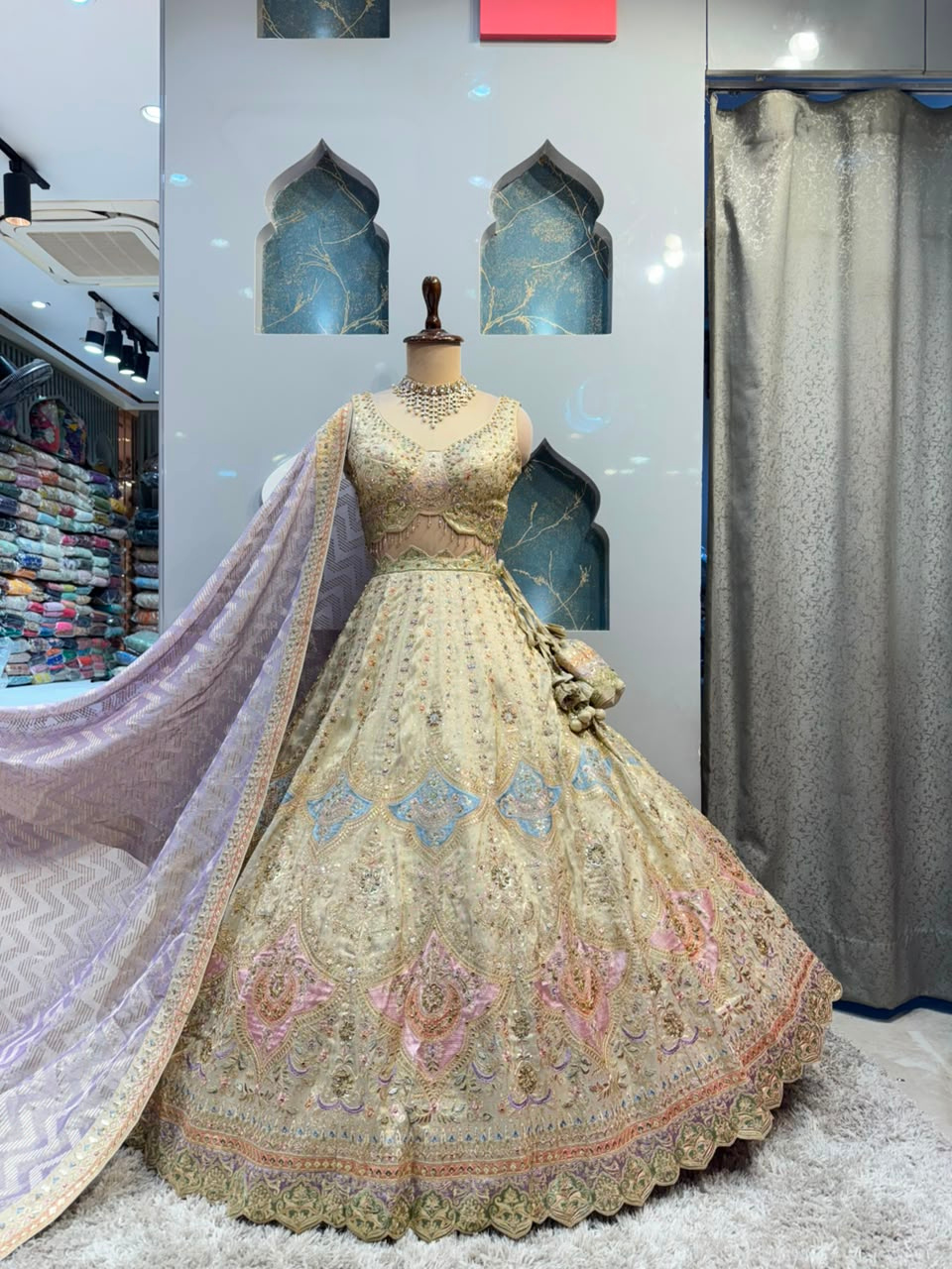 "IVORY BLUSH ROYALE LEHENGA"