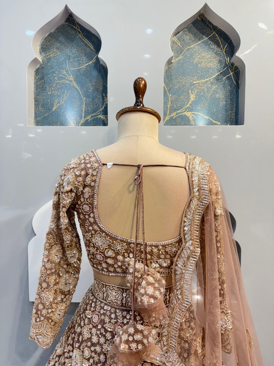 "ROSE GOLD ROYALE LEHENGA"