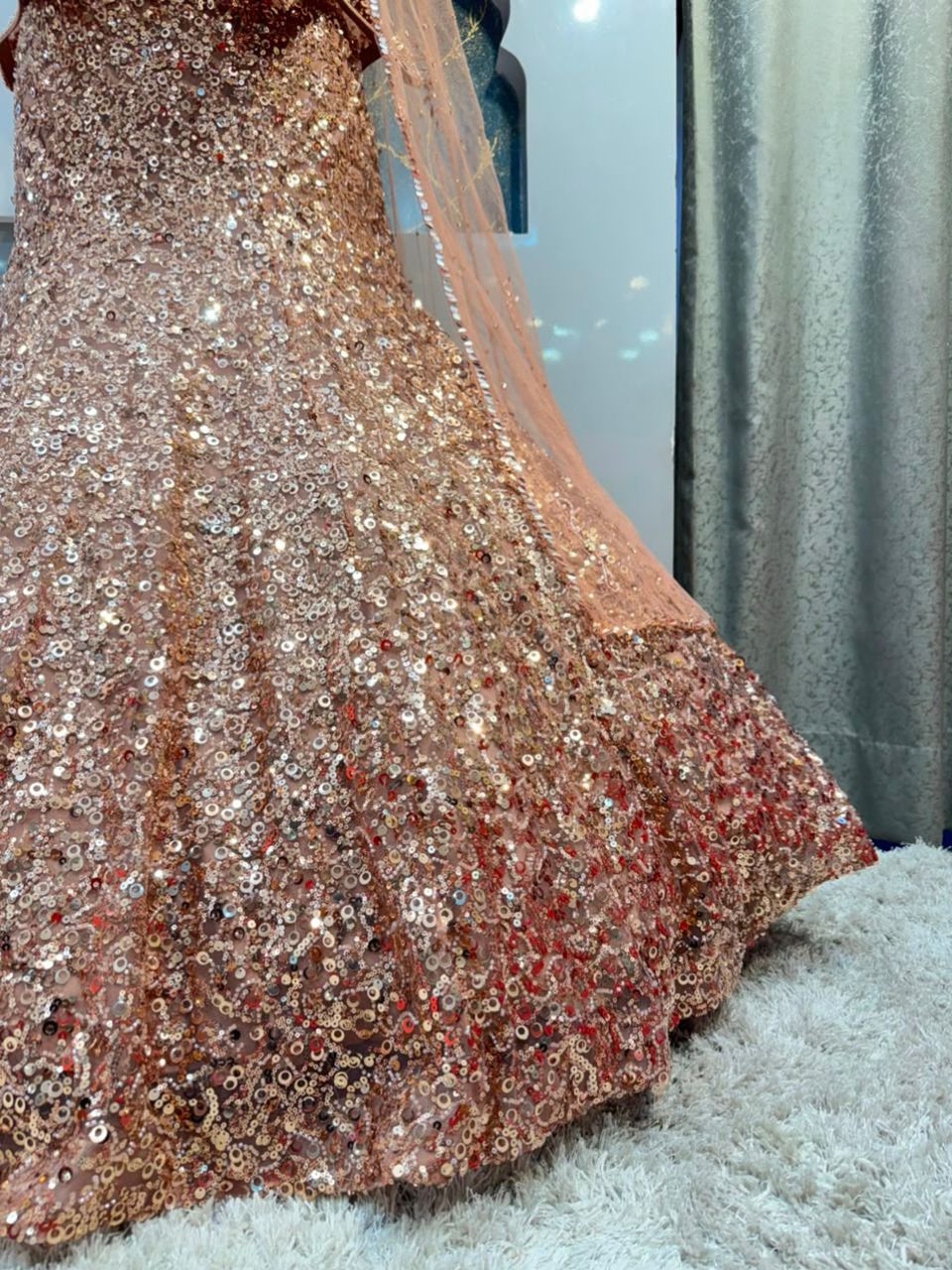 "ROSE GOLD RADIANCE EMBELLISHED MERMAID"