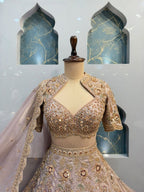 "ROSE GOLD ROYALE EMBROIDERED LEHENGA"