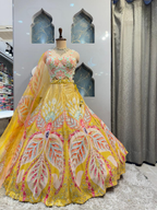 "SUNSHINE BLOOM BRIDAL LEHENGA"