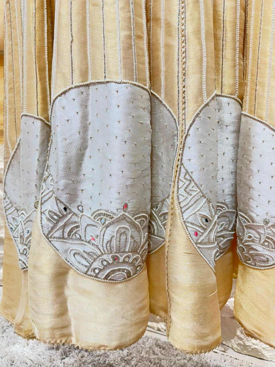 "IVORY GOLD ELEGANCE ANARKALI"