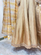 "CHAMPAGNE REGAL EMBROIDERED ANARKALI"