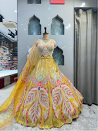 "SUNSHINE BLOOM BRIDAL LEHENGA"