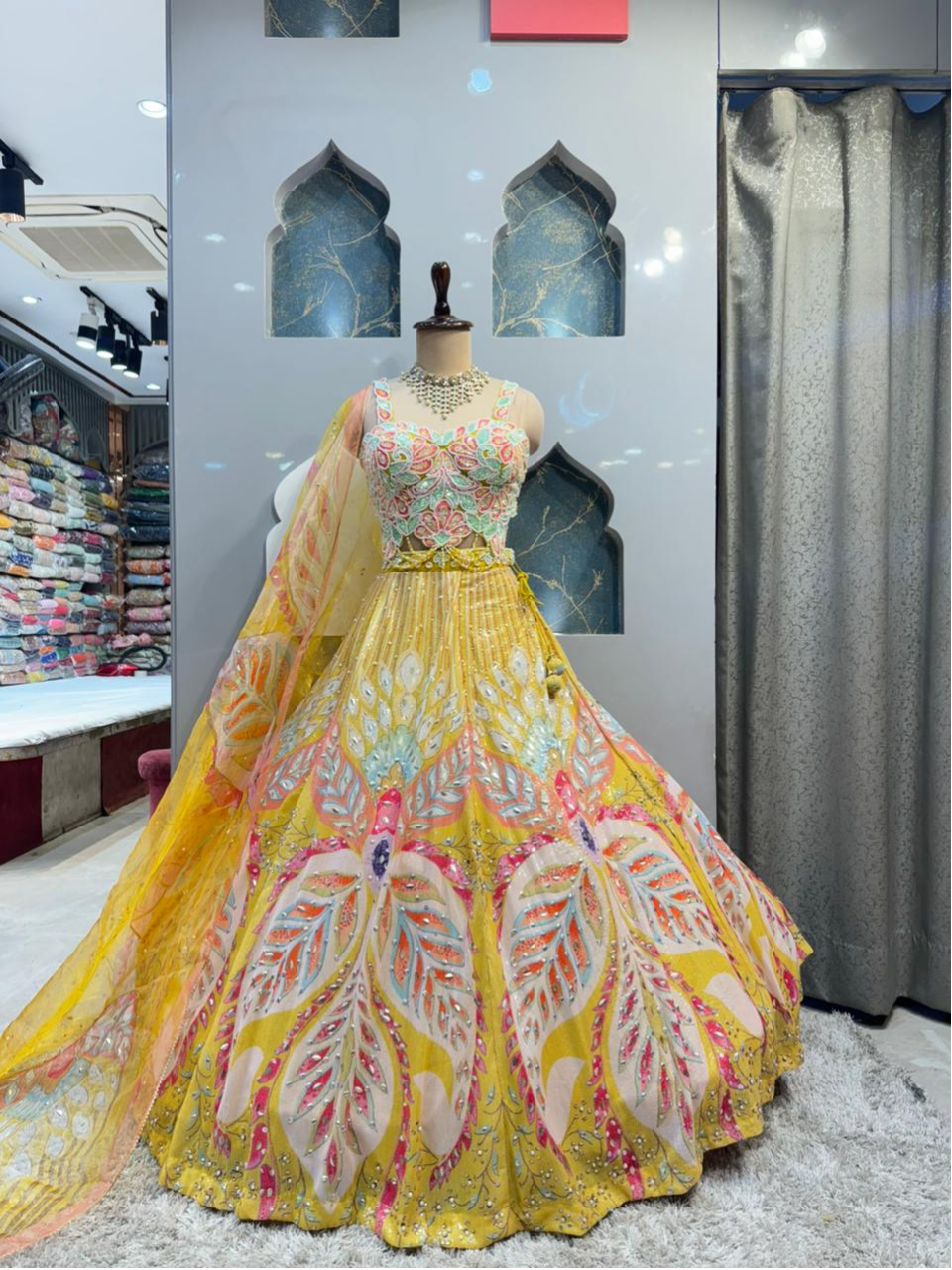 "SUNSHINE BLOOM BRIDAL LEHENGA"