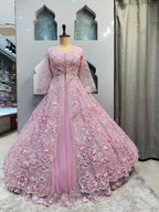 "PINK PEARL EMBROIDERED LEHENGA"