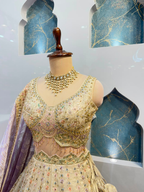 "IVORY BLUSH ROYALE LEHENGA"