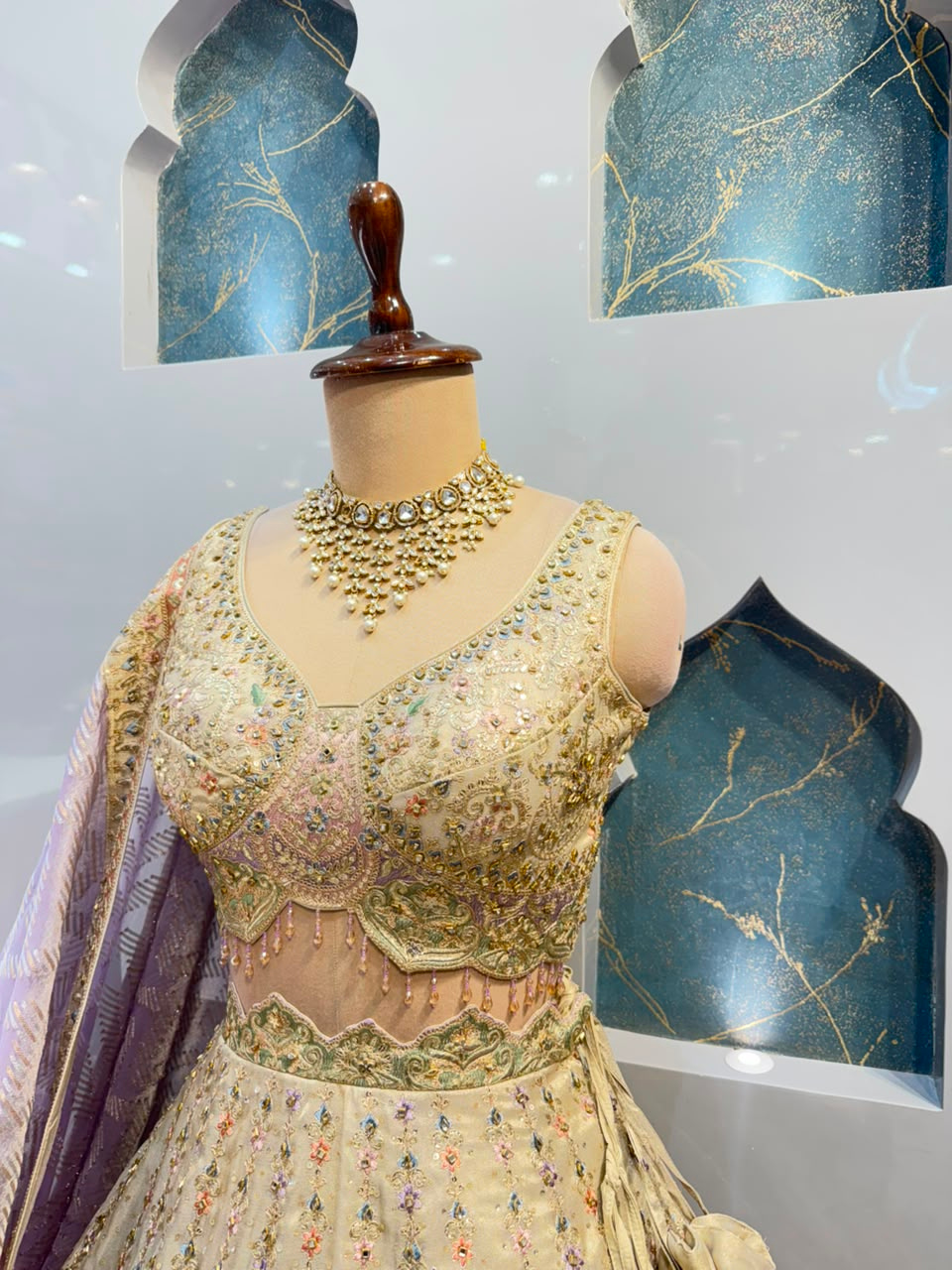 "IVORY BLUSH ROYALE LEHENGA"