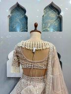 "IVORY ROYALE TASSEL LEHENGA"
