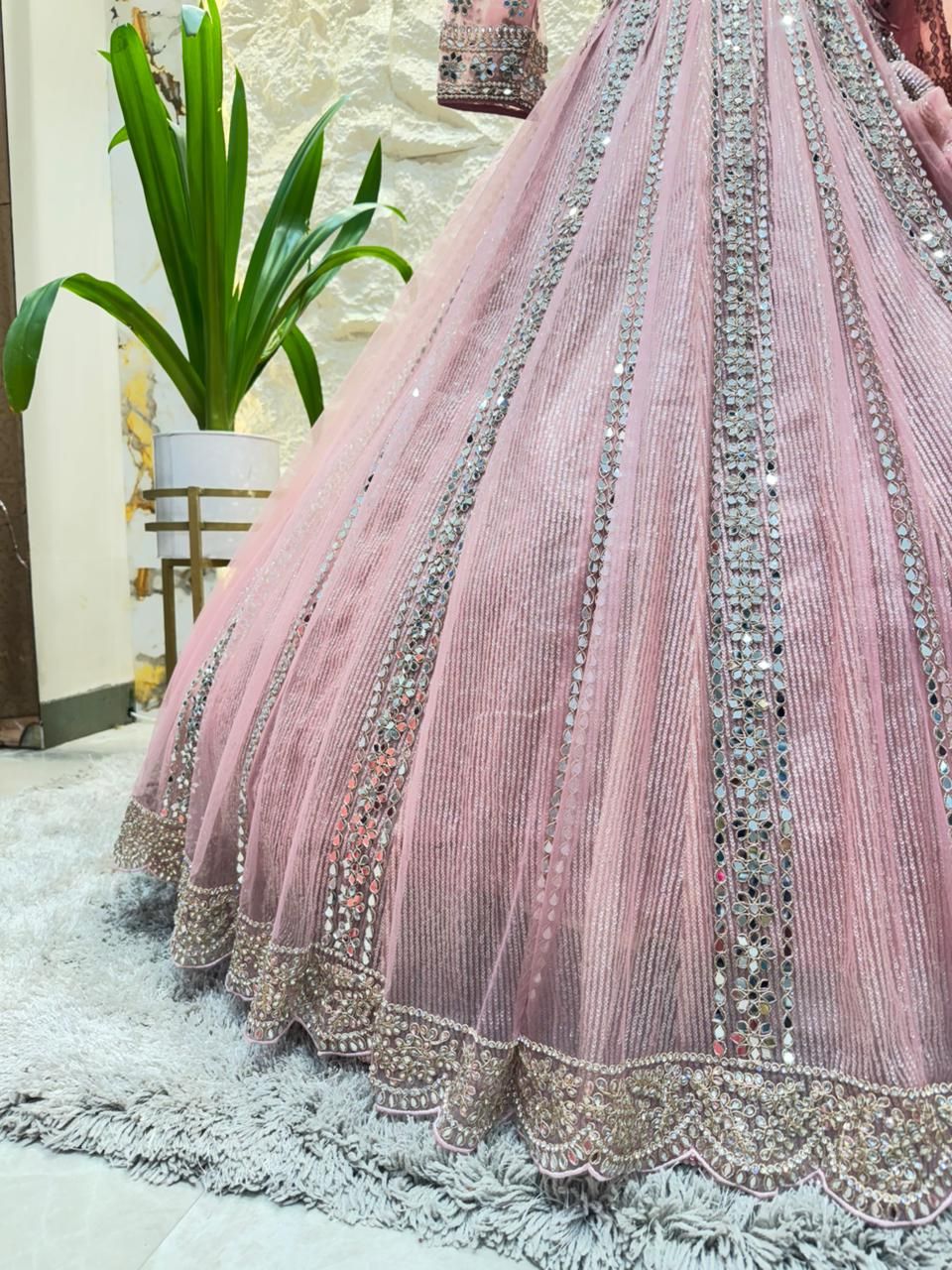 "BLUSH ROYALE PINK LEHENGA"