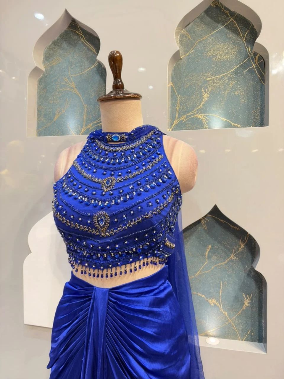 "ROYAL BLUE INDO-WESTERN"