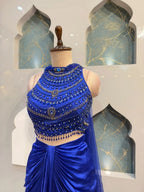 "ROYAL BLUE INDO-WESTERN"