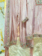 "BLUSH PINK HAND EMBROIDERED SUIT"