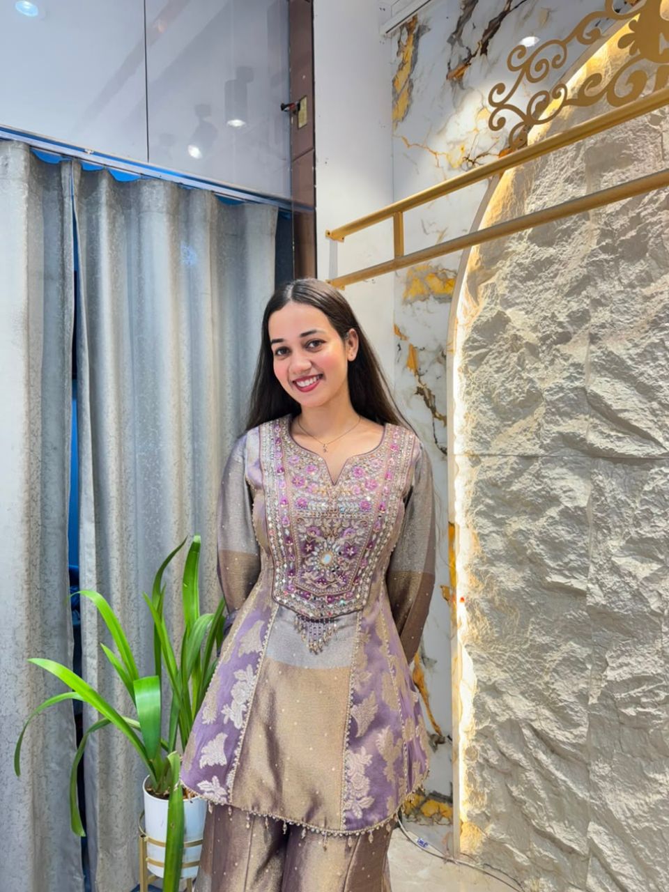 "LAVENDER LUXE SHARARA"