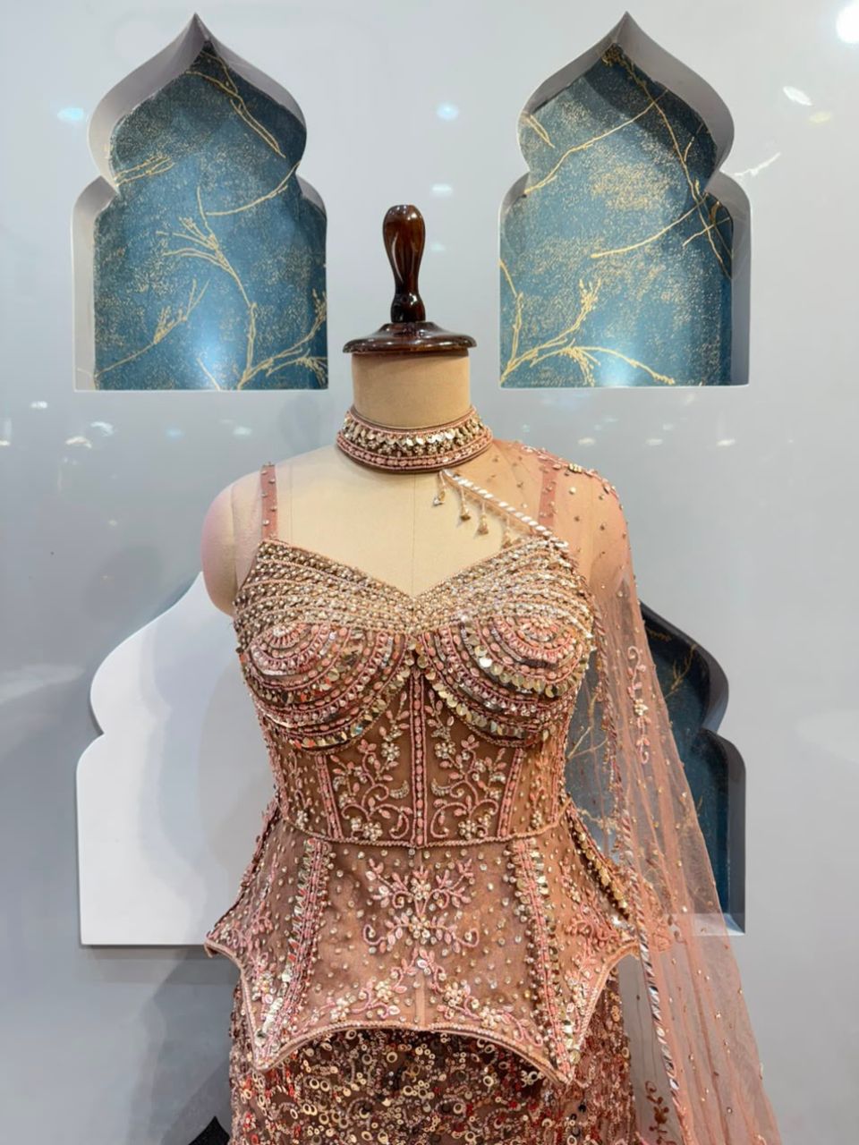 "ROSE GOLD RADIANCE EMBELLISHED MERMAID"