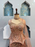 "ROSE GOLD RADIANCE EMBELLISHED MERMAID"