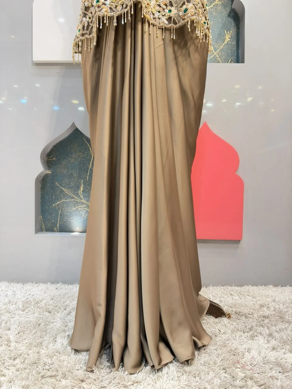 "ELEGANT TAUPE INDO-WESTERN"