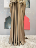 "ELEGANT TAUPE INDO-WESTERN"
