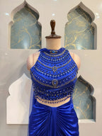 "ROYAL BLUE INDO-WESTERN"