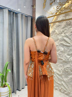 "RUSTY GLAM MIRRORWORK INDO-WESTERN"