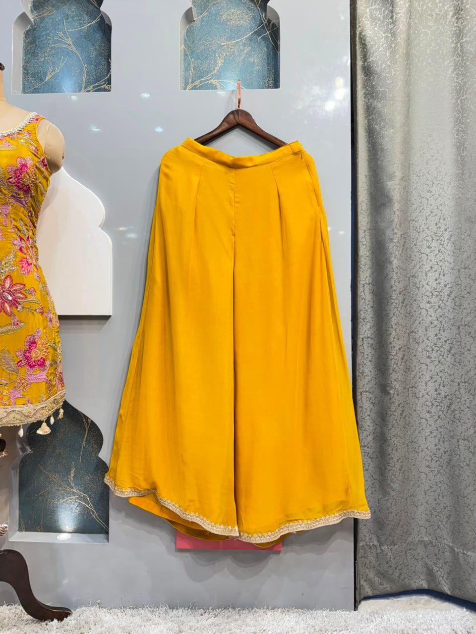 "SULIT BLOSSOM EMBROIDERED SHARARA"