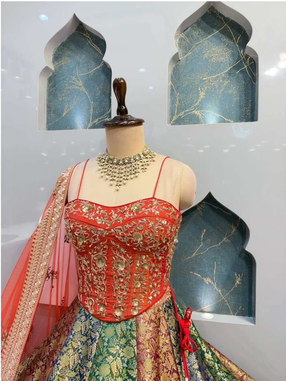 "REGAL MULTICOLOR LEHENGA"