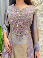 "LAVENDER LUXE SHARARA"
