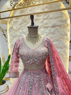 "BLUSH ROYALE PINK LEHENGA"