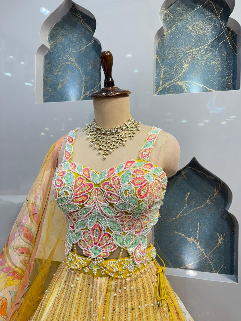 "SUNSHINE BLOOM BRIDAL LEHENGA"