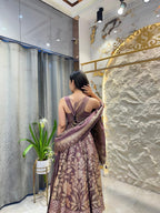 "LAVENDER LUXE BANARSI ANARKALI"