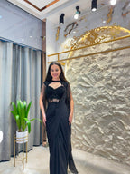 "MIDNIGHT NOIR DRAPE SAREE"
