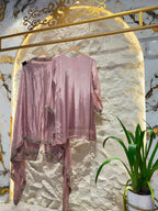 "BLUSH PINK HAND EMBROIDERED SUIT"