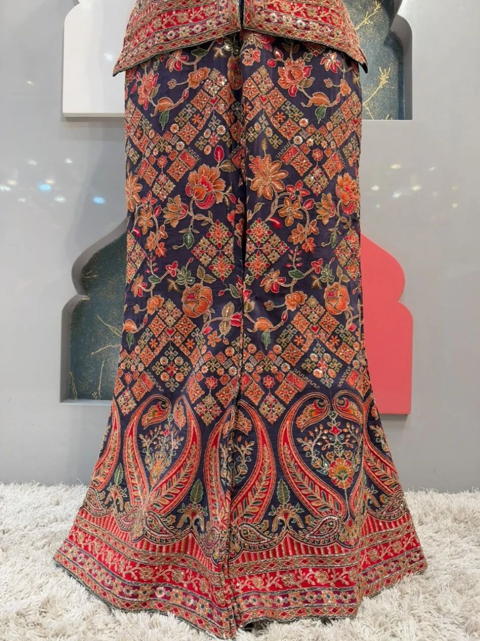 "REGAL KASHMIRI EMBROIDERED INDO WESTERN"