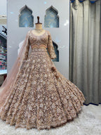 "ROSE GOLD ROYALE LEHENGA"
