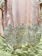 "BLUSH ROSE PAISLEY EMBROIDERED SUIT"
