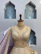 "IVORY BLUSH ROYALE LEHENGA"
