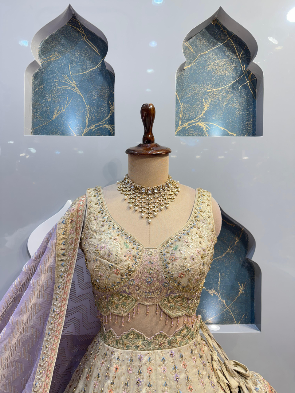 "IVORY BLUSH ROYALE LEHENGA"