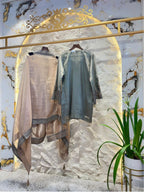 "SAGE ELEGANCE HAND EMBROIDERED SUIT"