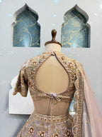 "ROSE GOLD ROYALE EMBROIDERED LEHENGA"