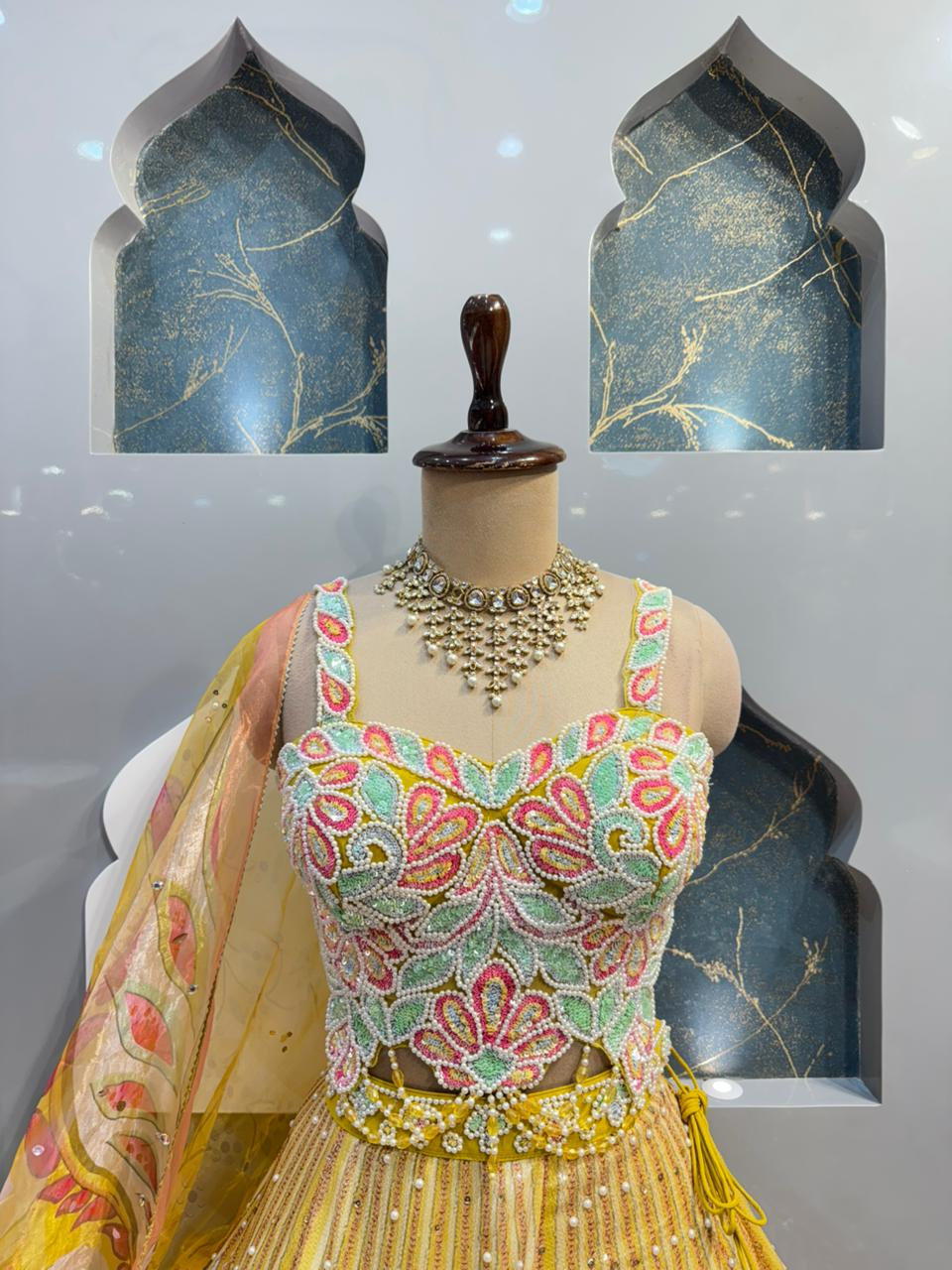 "SUNSHINE BLOOM BRIDAL LEHENGA"