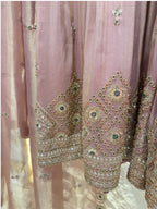 "MAUVE MIRAGE EMBELLISHED SHARARA"