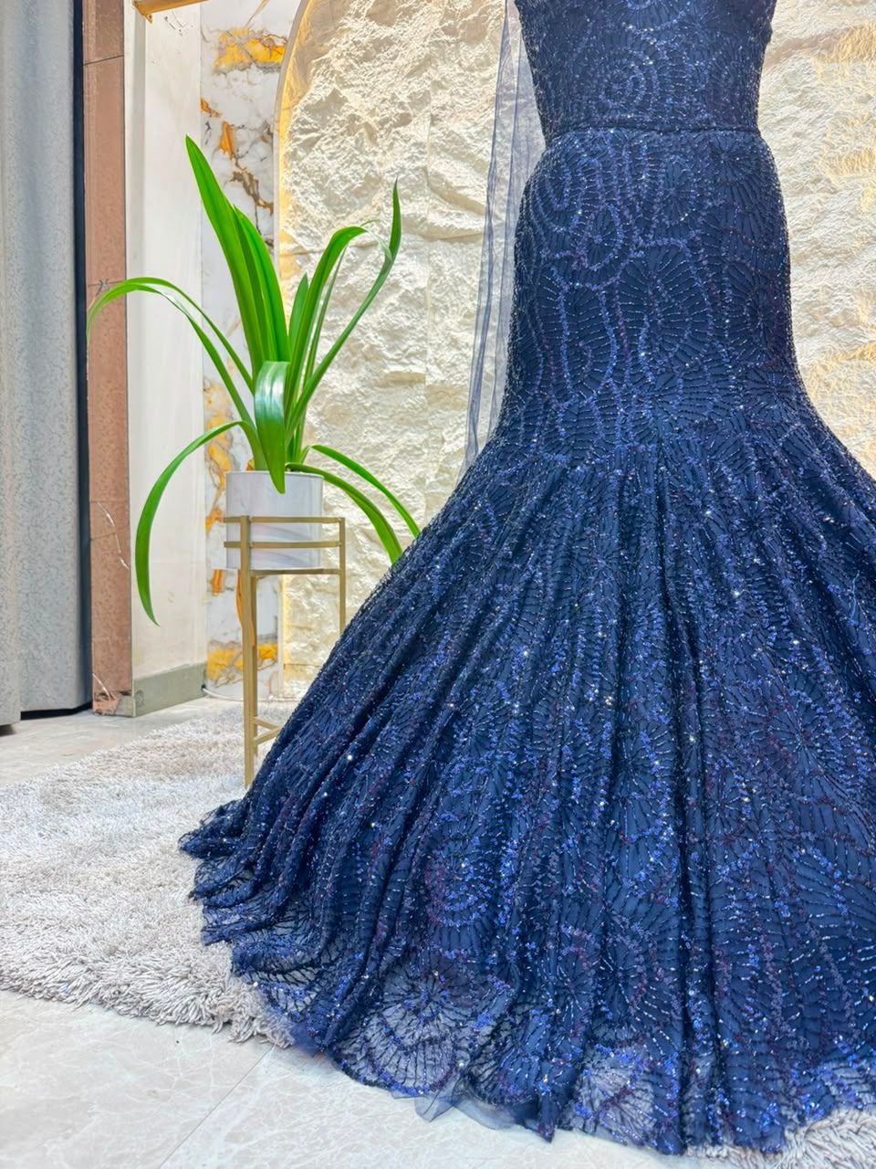 "MIDNIGHT BLUE SEQUIN MERMAID"
